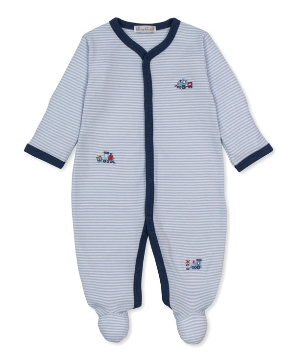 Toot Toot Stripe Footie