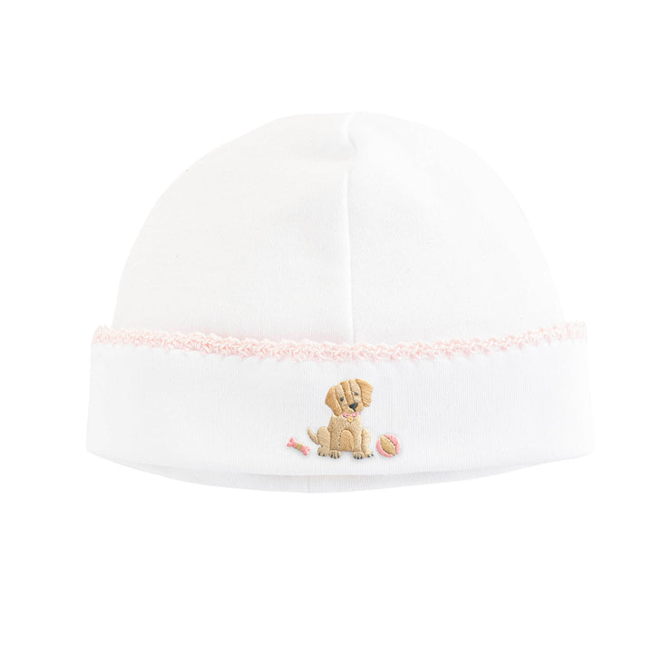 Good Puppy - Girl Round Hat with Crochet Trim