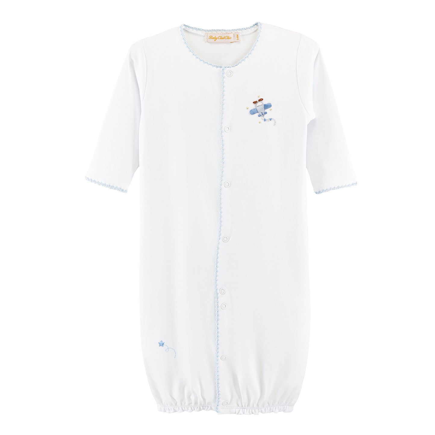 Sky Adventure Converter Gown with Crochet Trim