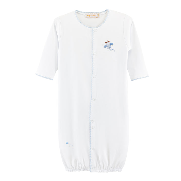 Sky Adventure Converter Gown with Crochet Trim