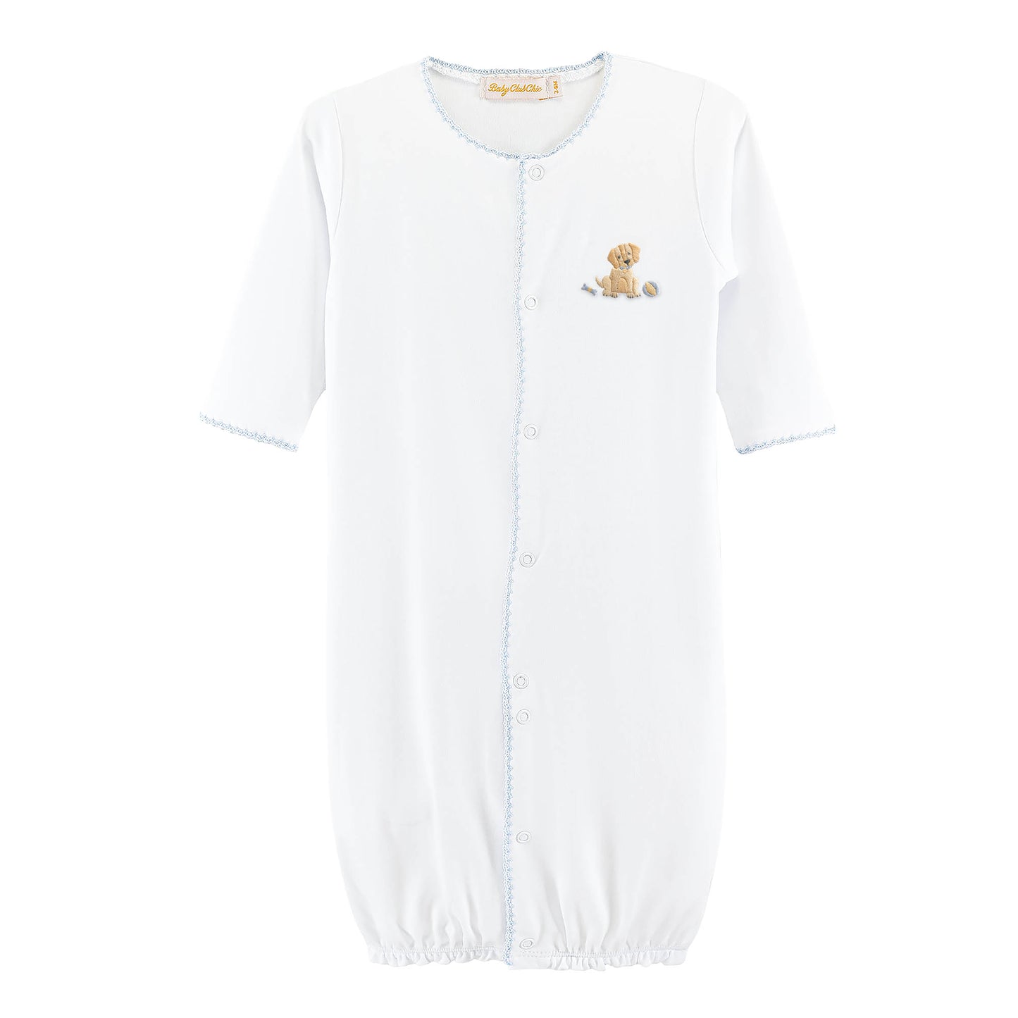 Good Puppy - Boy Converter Gown with Crochet Trim