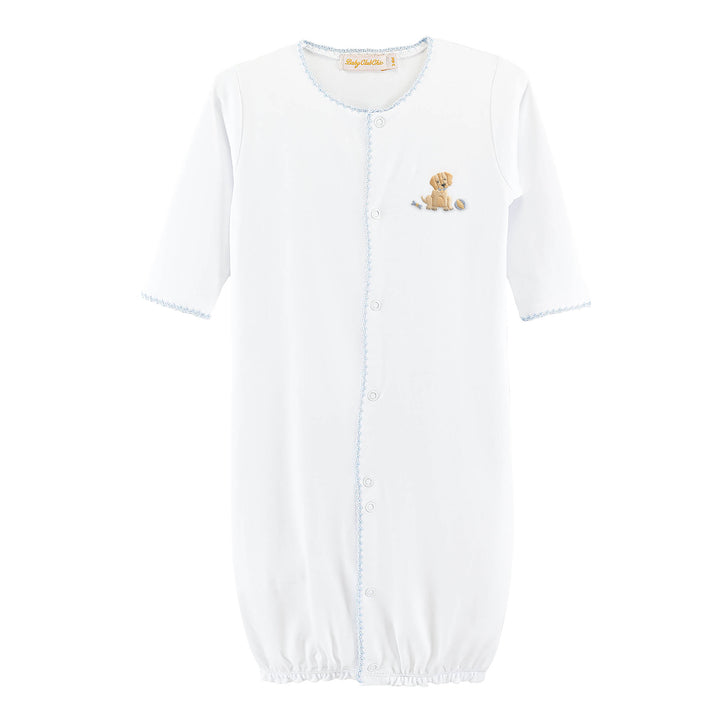 Good Puppy - Boy Converter Gown with Crochet Trim