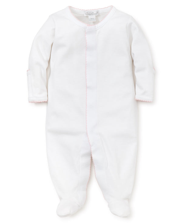 White/Pink Kissy Basics Footie