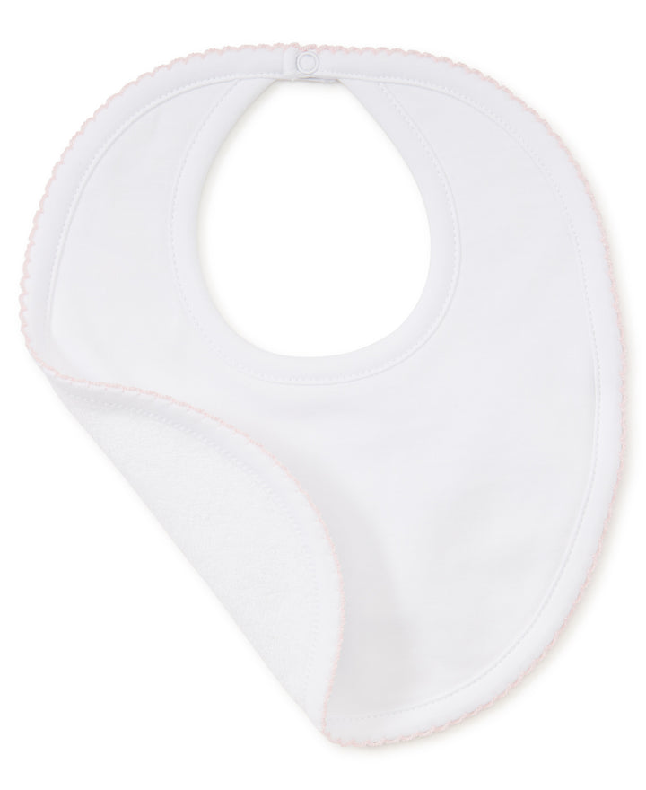 White/Pink Kissy Basics Bib