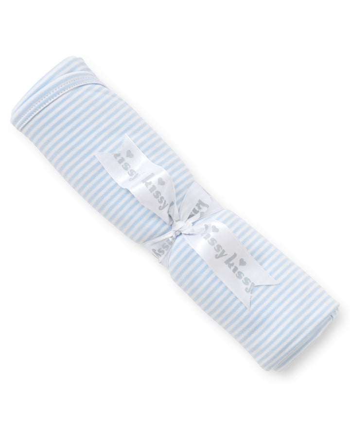 Blue Simple Stripes Blanket