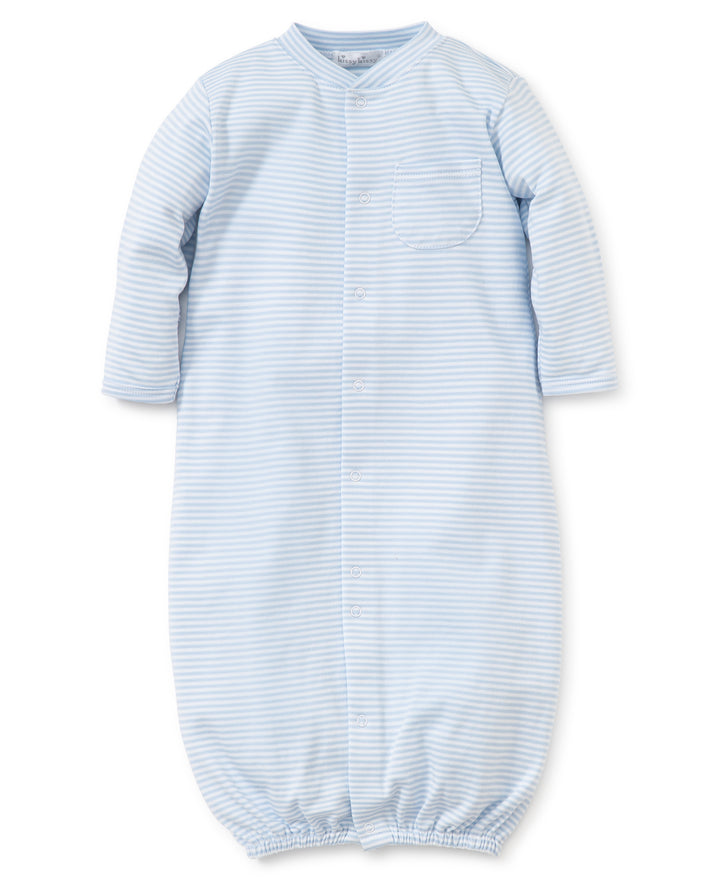 Blue Simple Stripes Convertible Gown