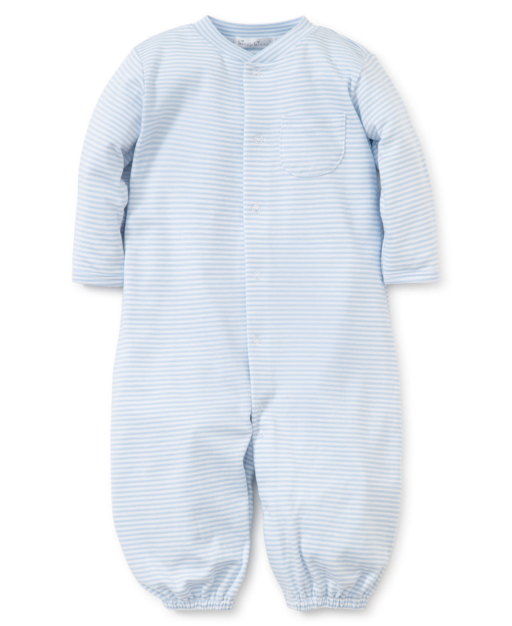 Blue Simple Stripes Convertible Gown