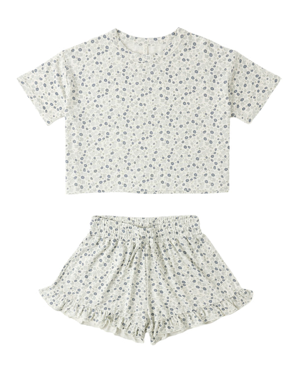 Mosie Set Blue Ditsy