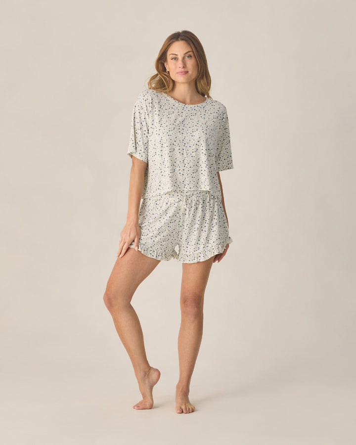 Women's Mosie Set Blue Ditsy