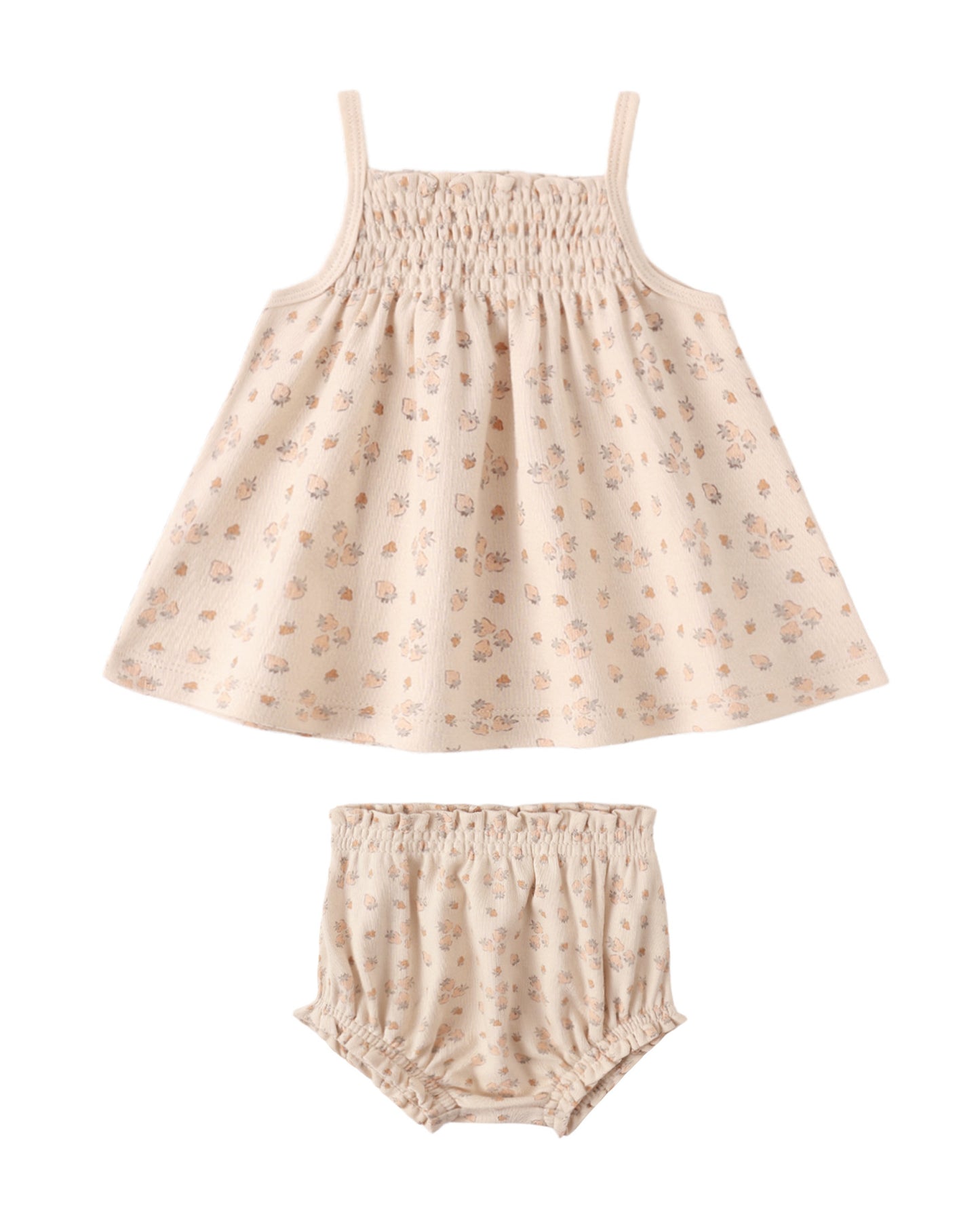 Smocked Tank + Bloomer Set Strawberries