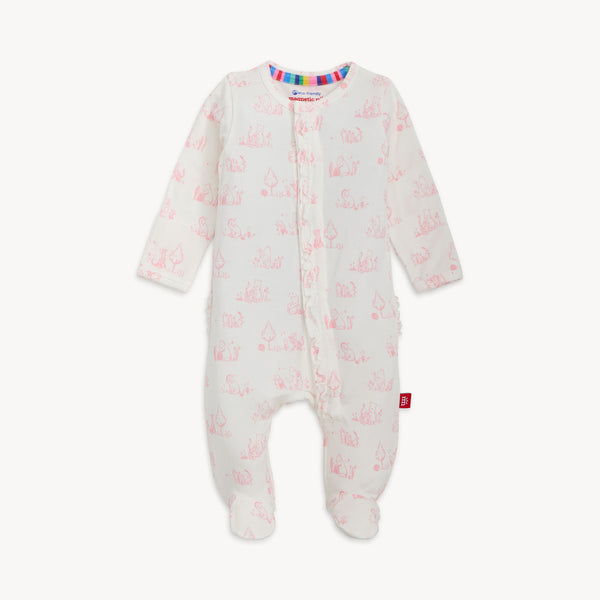 Sweeter Than Hunny Magnetic Footie W Ruffle