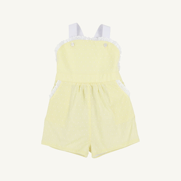 Ruthie Romper - York Yellow & Worth Avenue White Dallas Dot