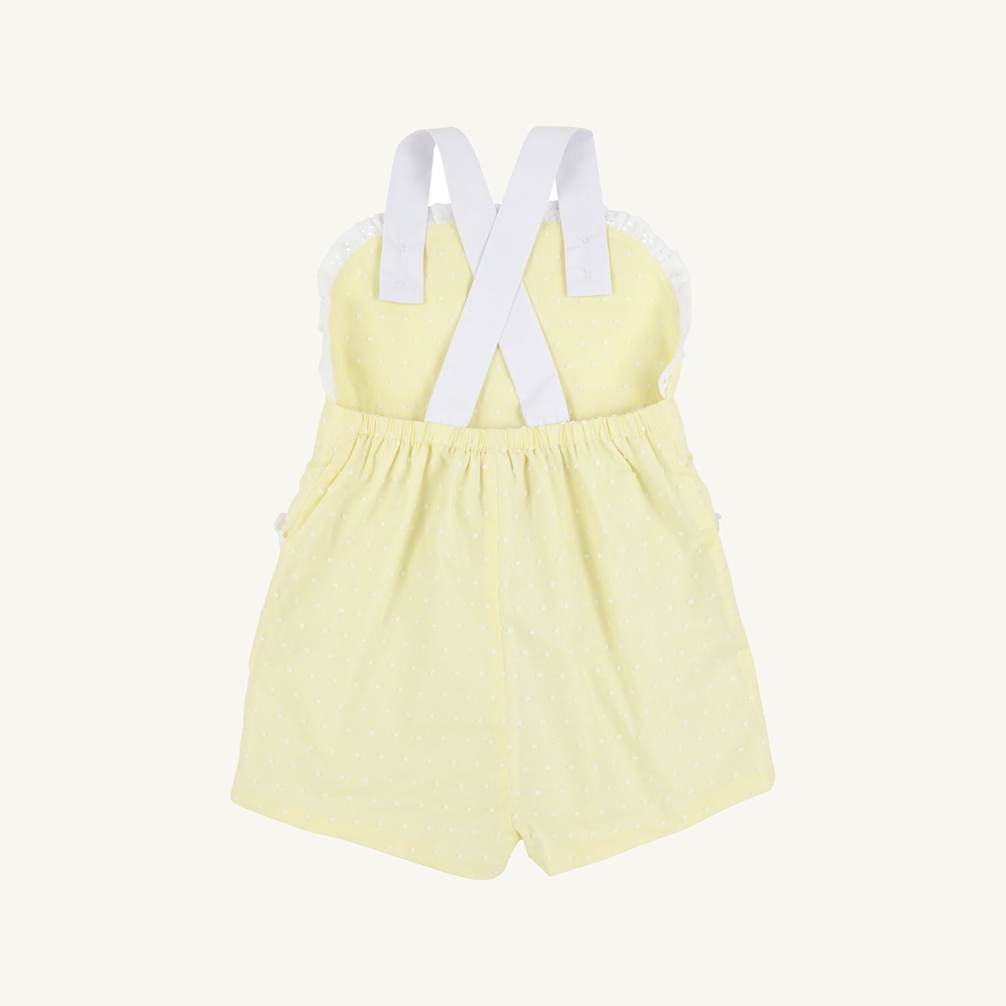 Ruthie Romper - York Yellow & Worth Avenue White Dallas Dot