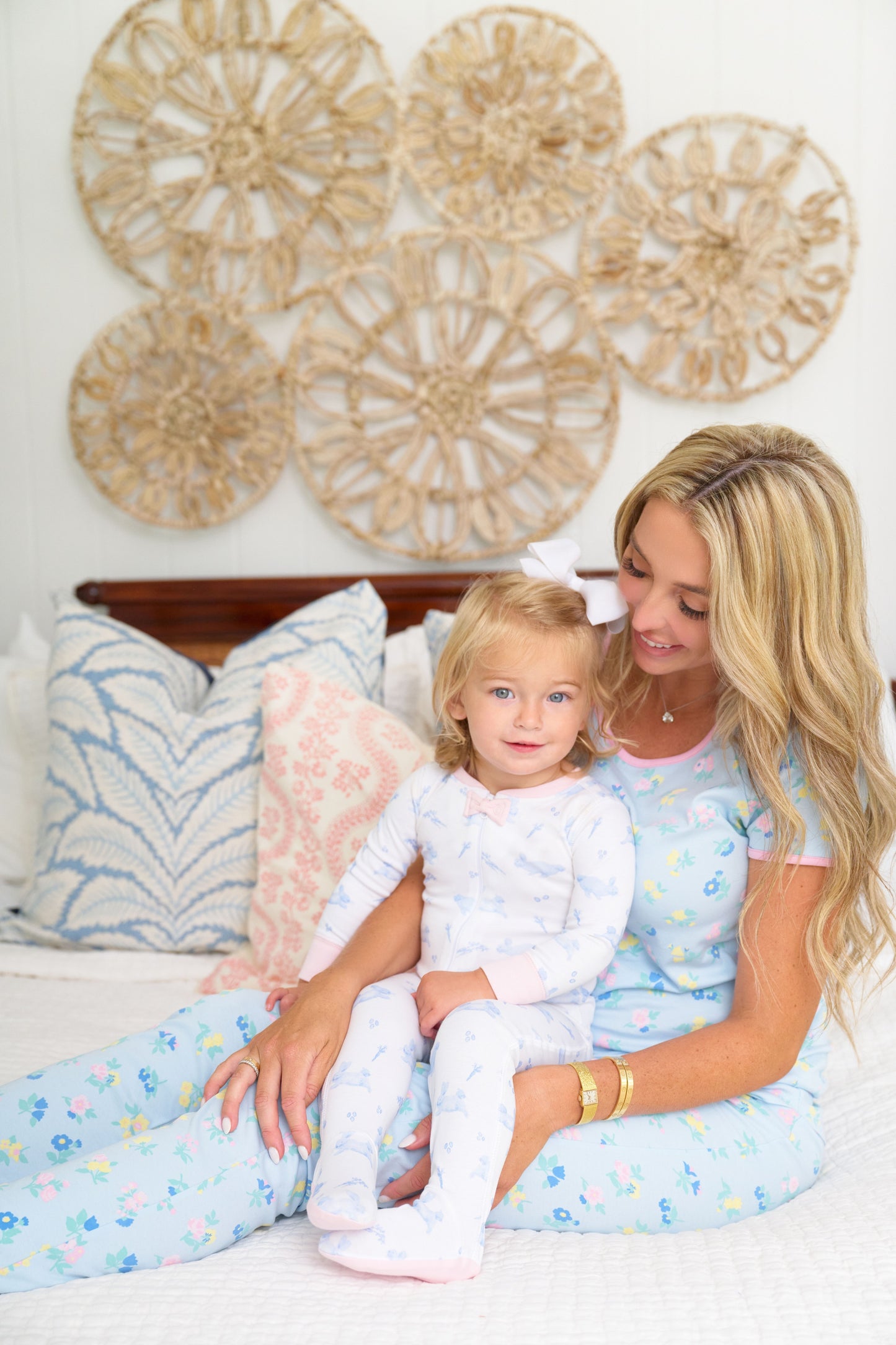 Stay in Bed Set - Little London Flowers with Pier Party Pink