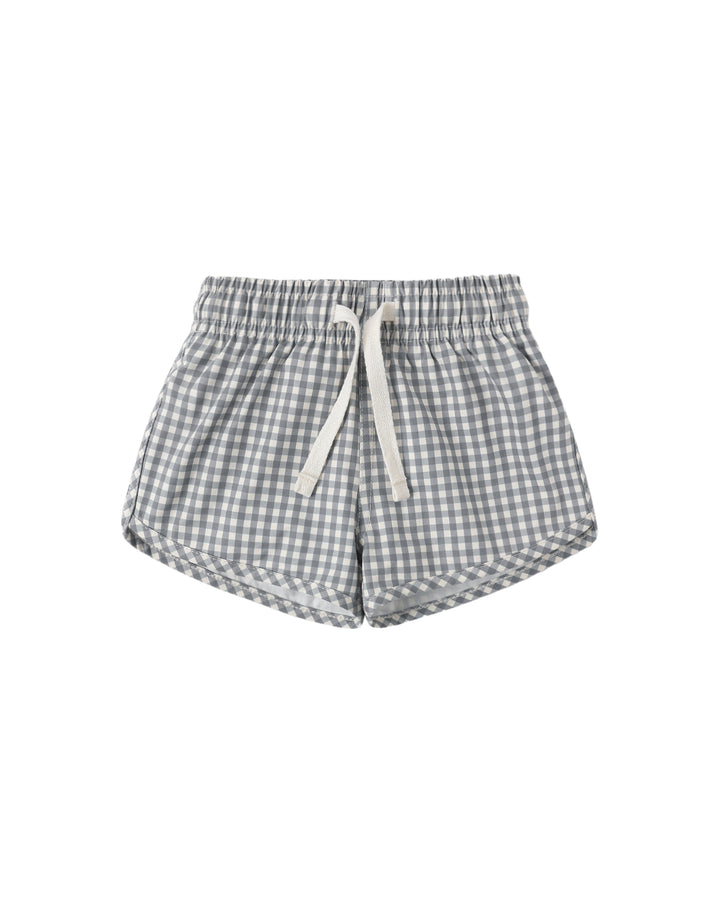 Boys Swim Short - Ocean Gingham