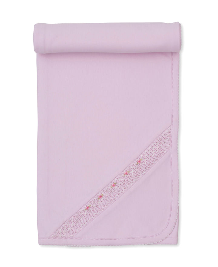 CLB Summer Bishop - Pink Blanket w/ Hand Smocking