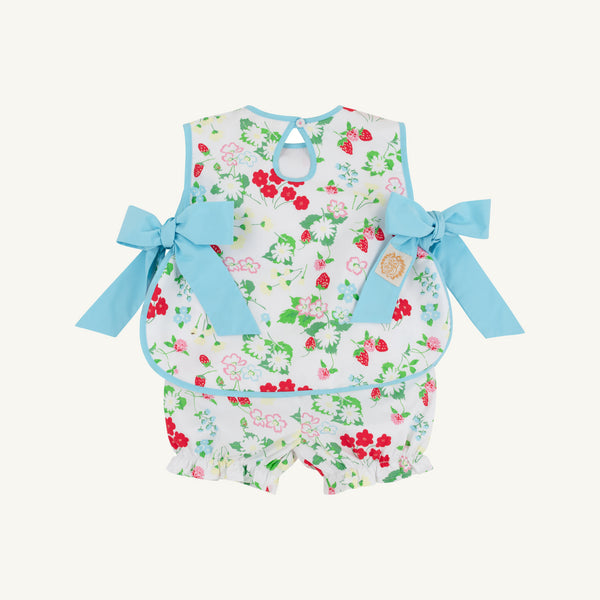 Talbott Tie Side Broadcloth - Berry Sweet/Belhaven Blue