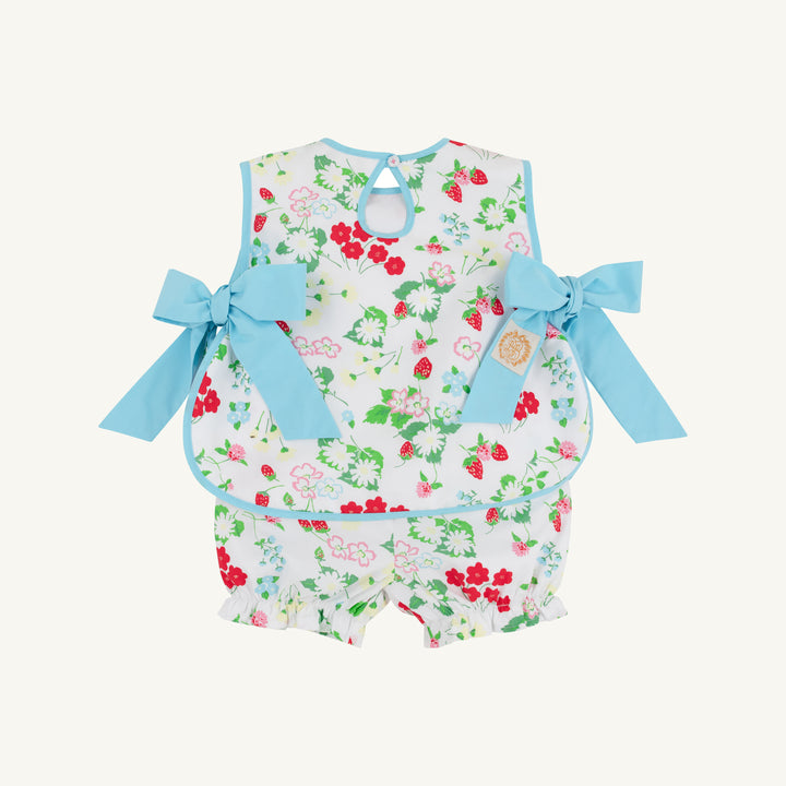 Talbott Tie Side Broadcloth - Berry Sweet/Belhaven Blue