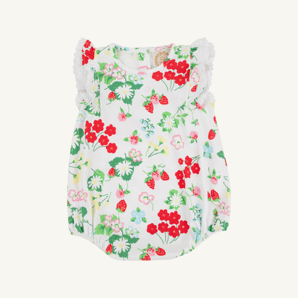 Ruehling Ruffle Bubble Pima - Berry Sweet/Worth Ave White