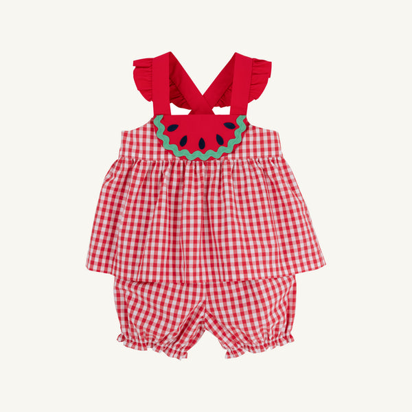 Nancy's Novelty Set Woven Dyed Yarn - Richmond Red Gingham/Richmond Red/Watermelon