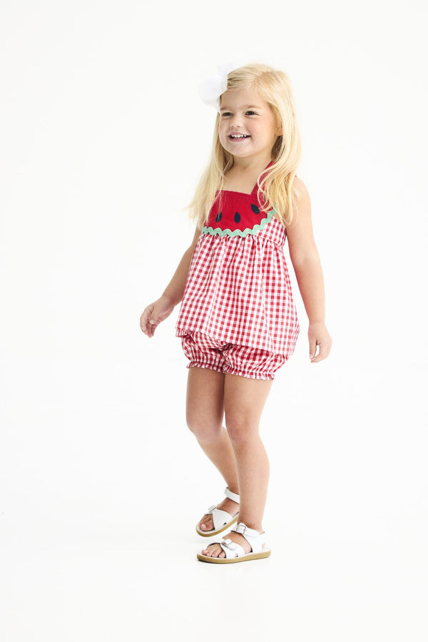 Nancy's Novelty Set Woven Dyed Yarn - Richmond Red Gingham/Richmond Red/Watermelon