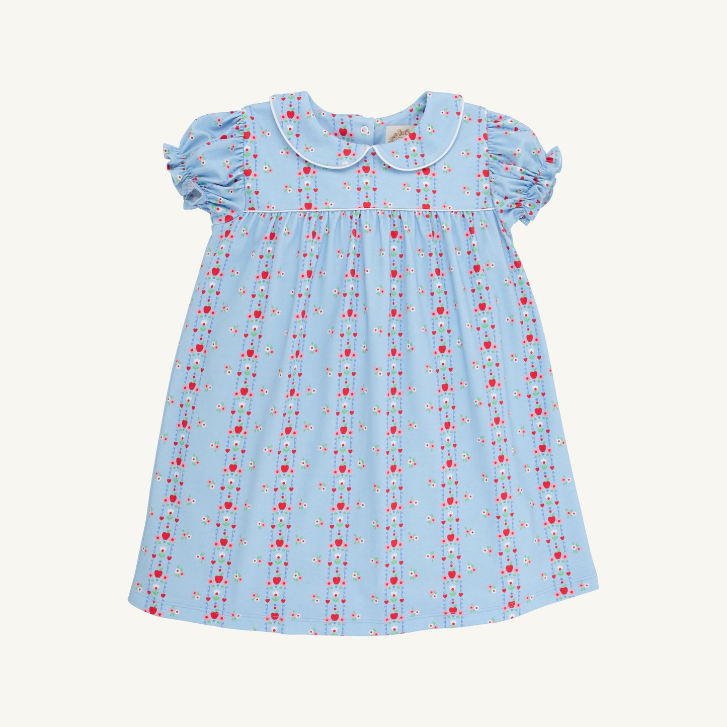 Holly Day Dress - First Day Flowers with Worth Avenue White