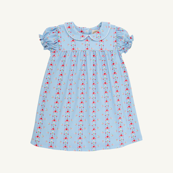 Holly Day Dress - First Day Flowers with Worth Avenue White