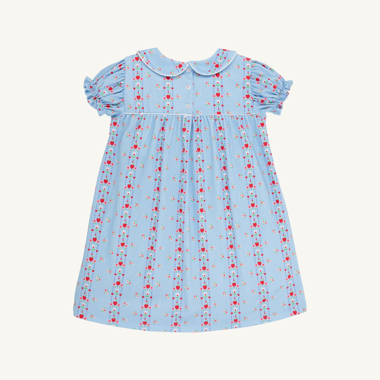 Holly Day Dress - First Day Flowers with Worth Avenue White