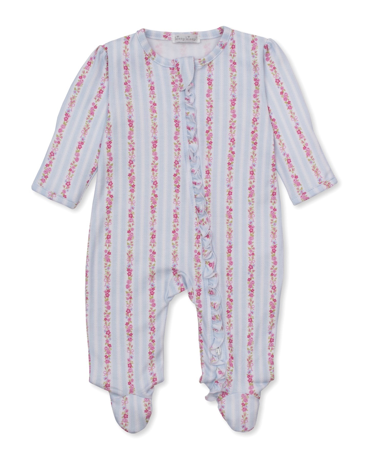 Rose Renaissance Footie - Light Blue