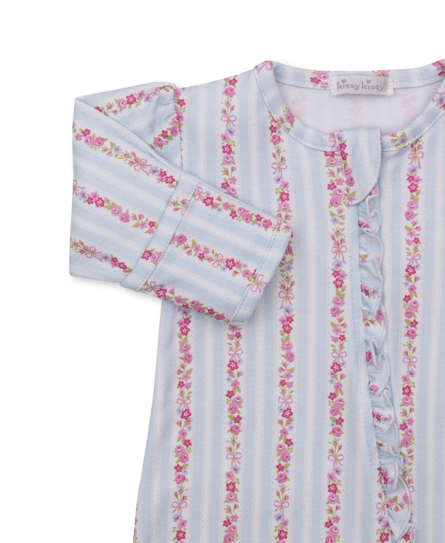 Rose Renaissance Footie - Light Blue