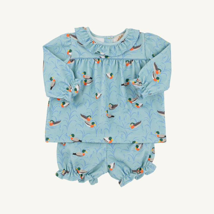 Bon Air Bloomer Set Pima - Fine Weather for Ducks/Sarasota Sky