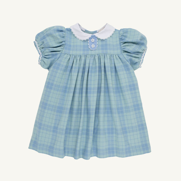 Mary Dal Dress Woven Yarn - Audubon Park Plaid/Sarasota Sky