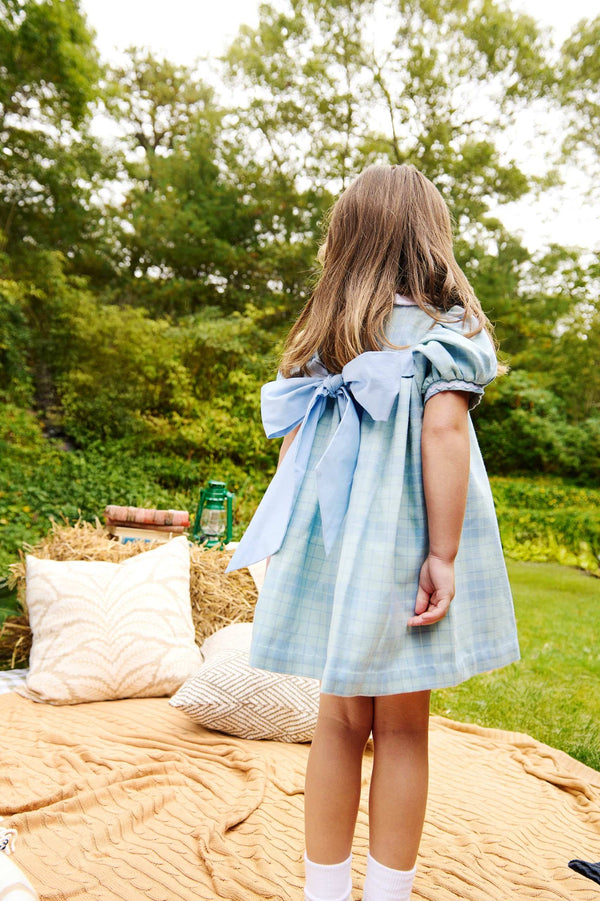 Mary Dal Dress Woven Yarn - Audubon Park Plaid/Sarasota Sky