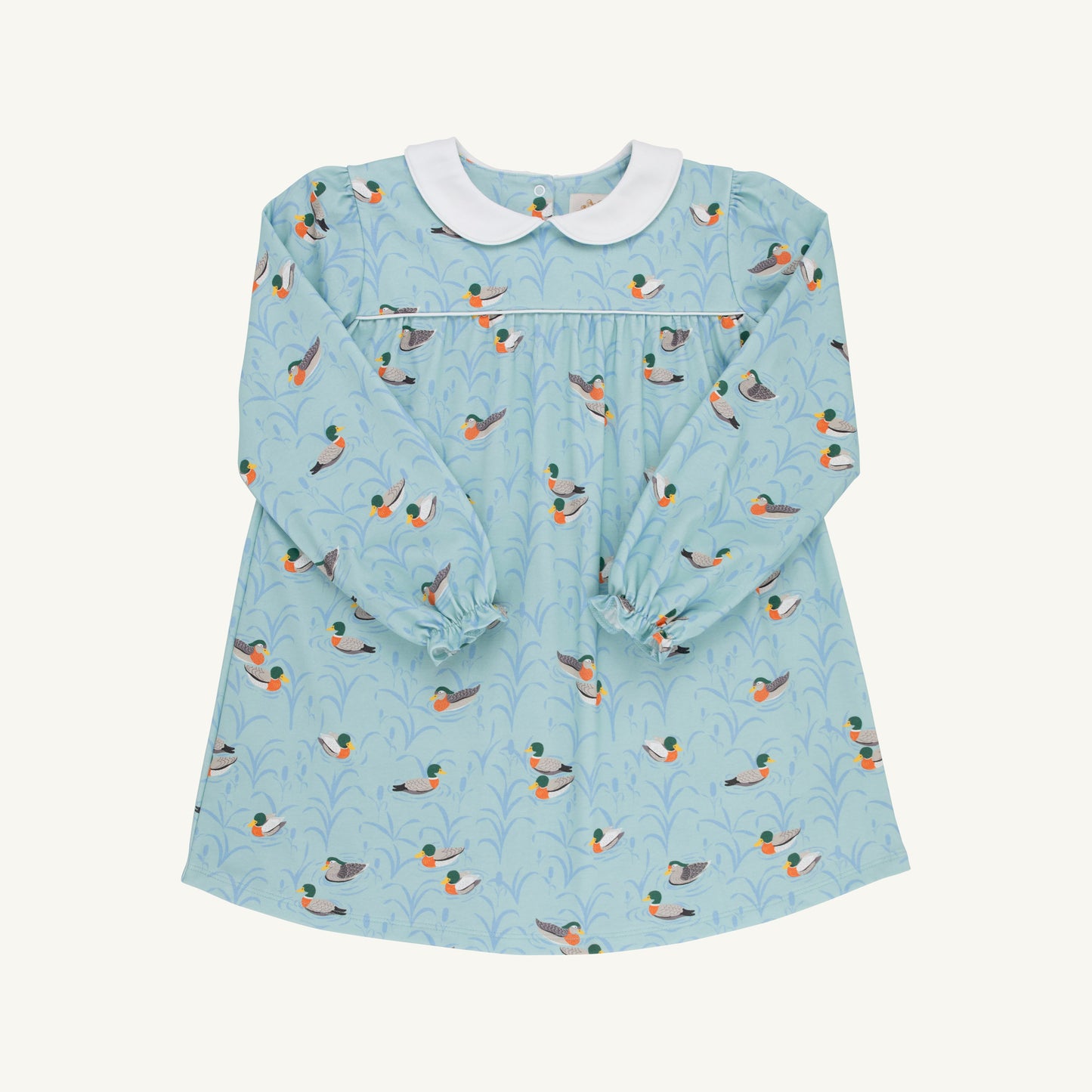 Long Sleeve Maerin Fitz Frock - Fine Weather for Ducks/Worth Ave White/Sarasota Sky