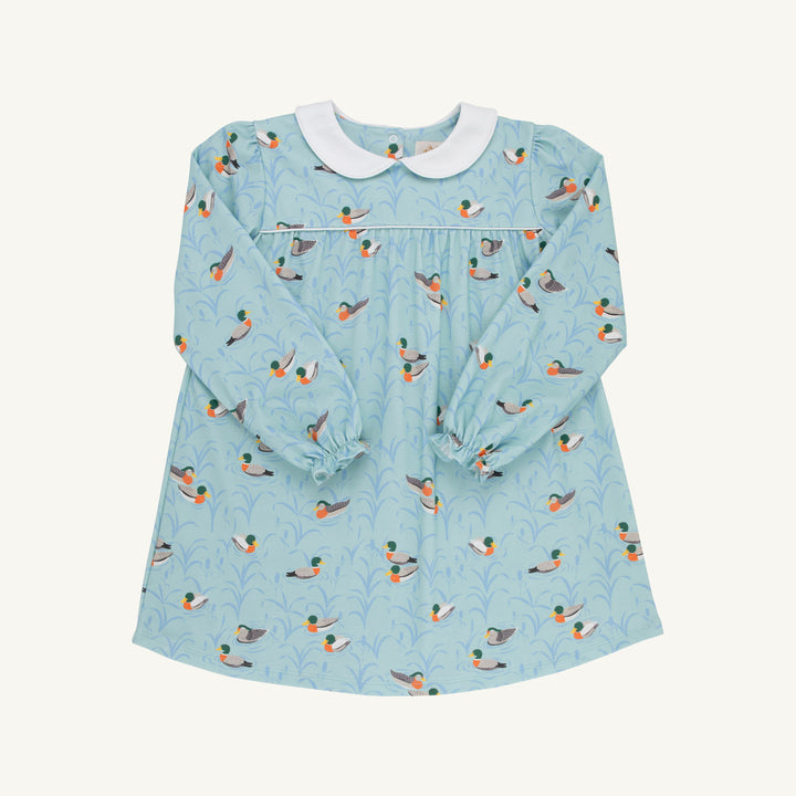 Long Sleeve Maerin Fitz Frock - Fine Weather for Ducks/Worth Ave White/Sarasota Sky