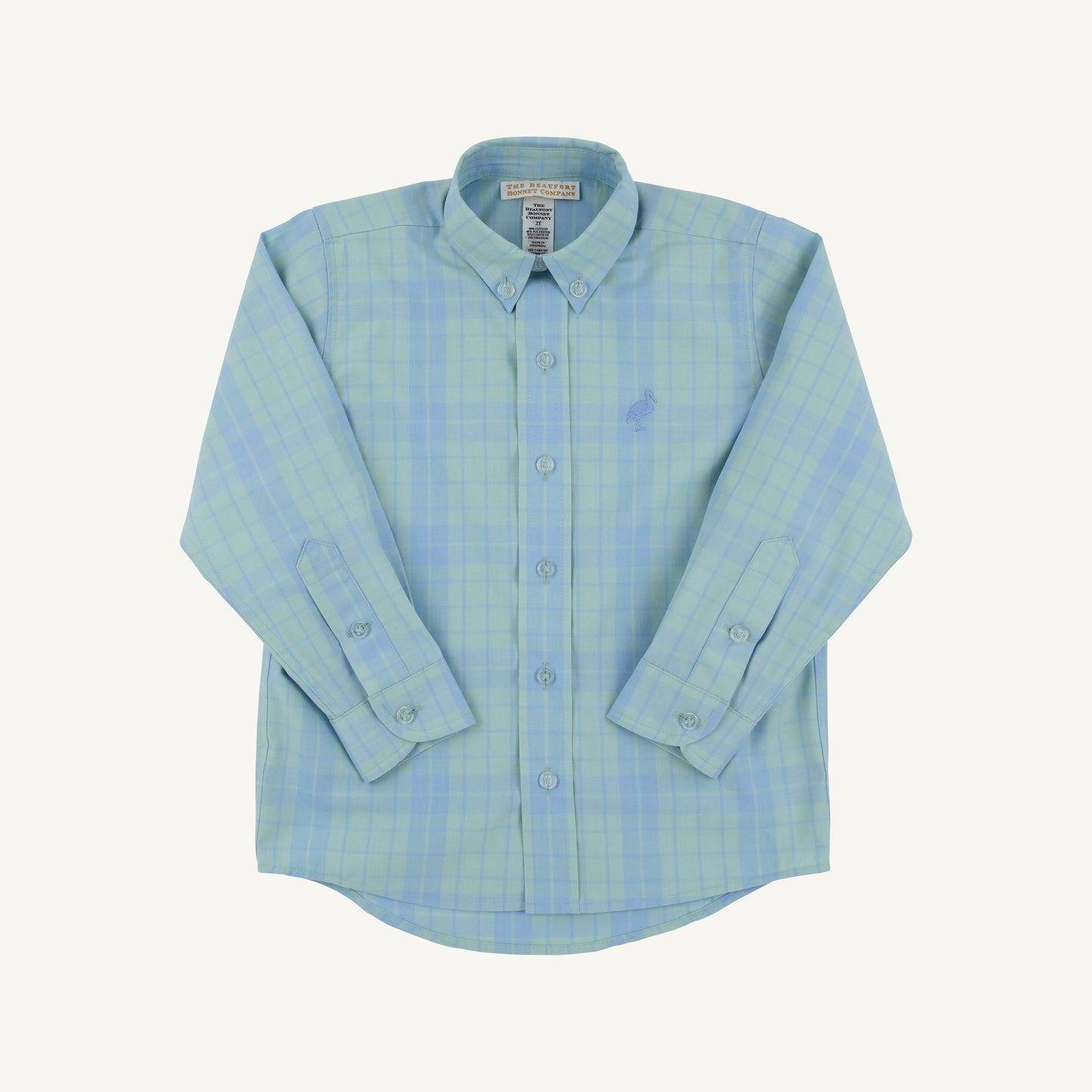 Deans List Dress Shirt - Audubon Park Plaid/Sarasota Sky