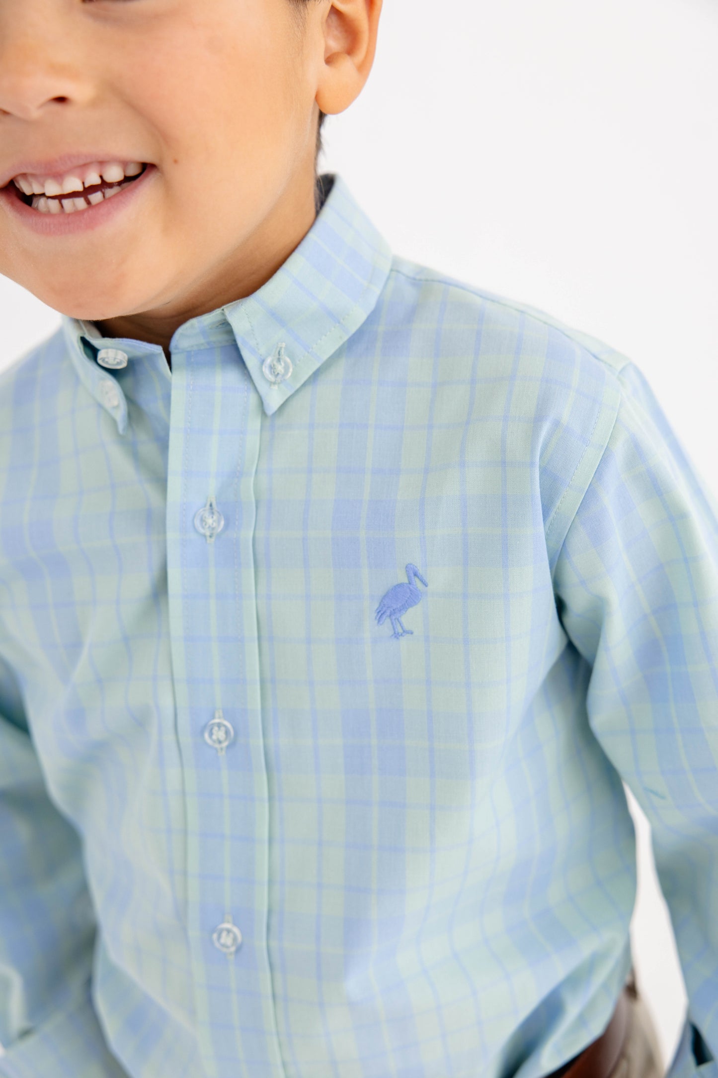 Deans List Dress Shirt - Audubon Park Plaid/Sarasota Sky