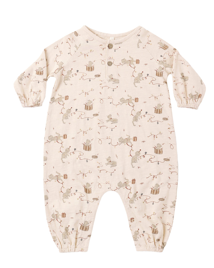 Henley Jumpsuit Kitties