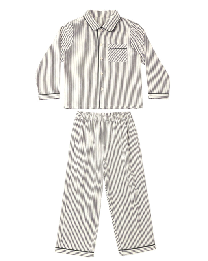 Long Sleeve PJ's Evergreen Stripe