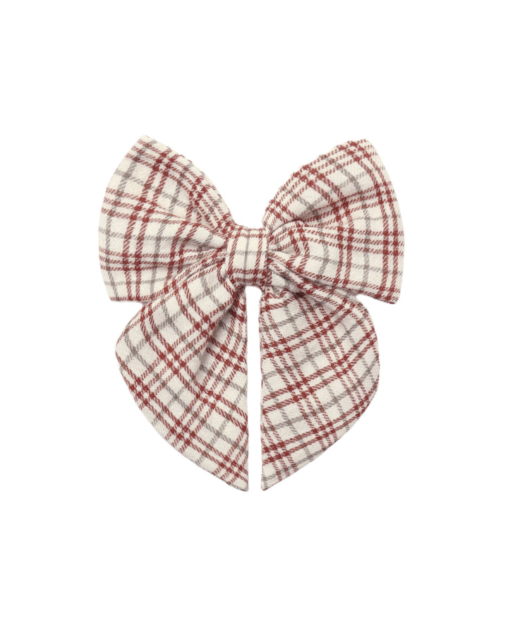 Christmas Bow Plaid