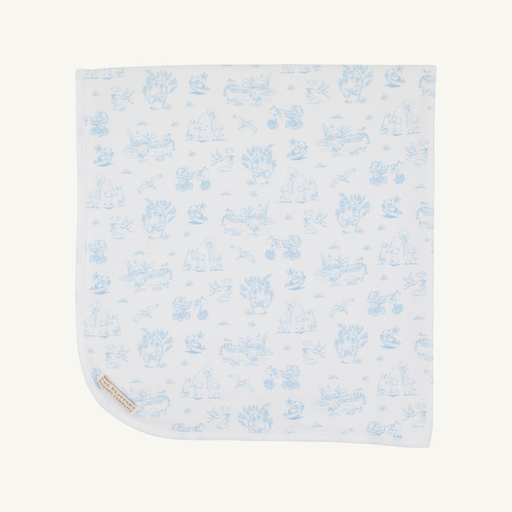 Baby Buggy Blanket - Beale Street Blue
