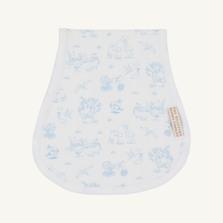 Oopsie Daisy Burp Cloth - Beale Street Blue