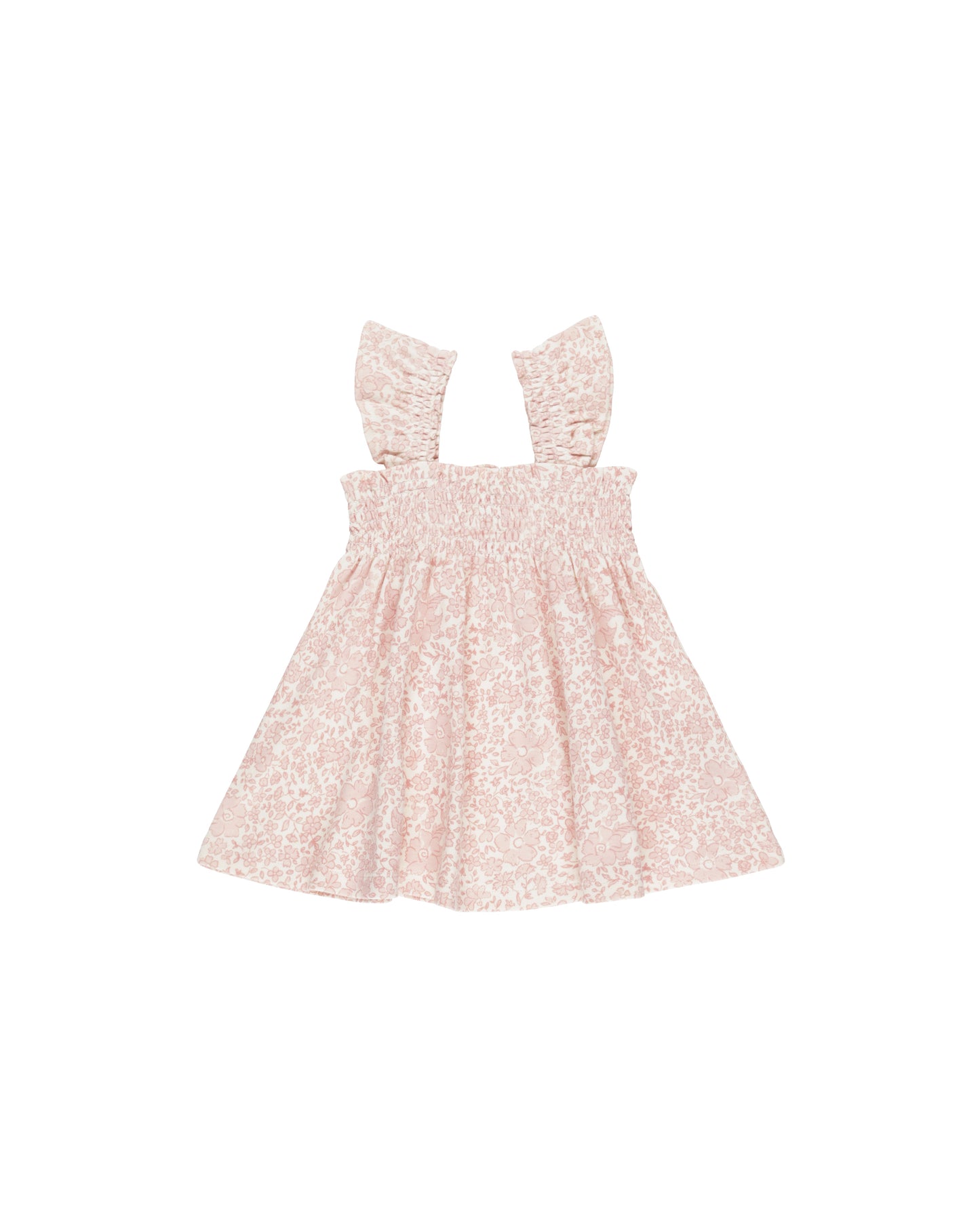 Smocked Jersey Dress || Pink Blossom