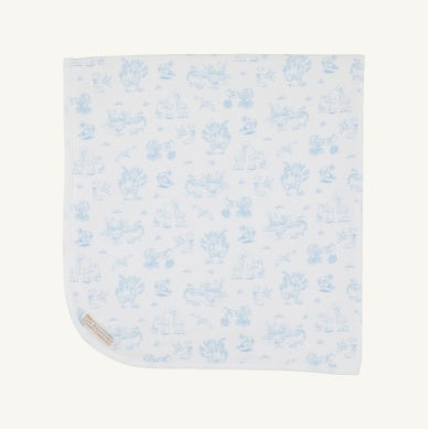 Baby Buggy Blanket- Beale Street Blue
