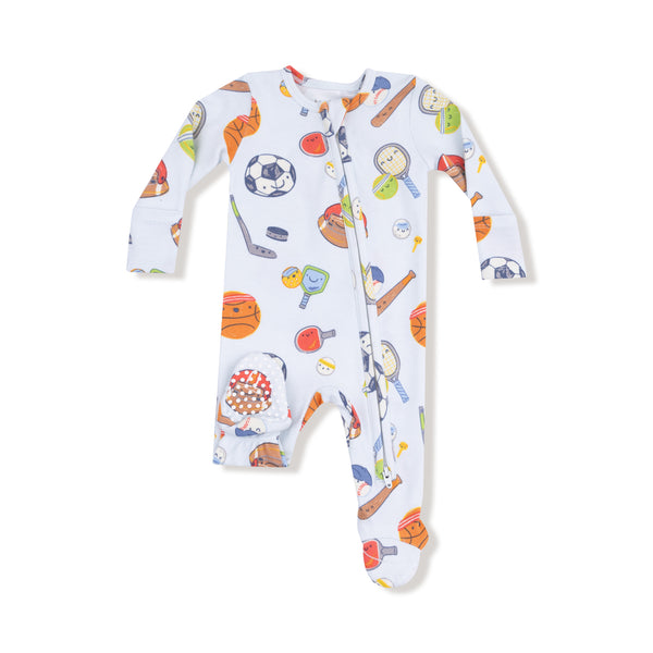 Sports Ball Friends - 2 Way Zipper Footie