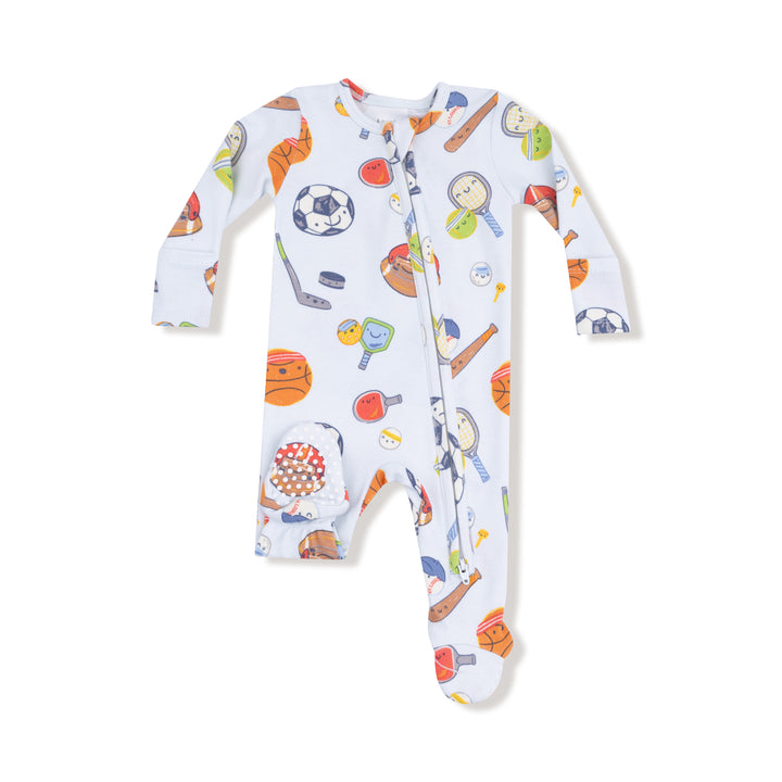 Sports Ball Friends - 2 Way Zipper Footie