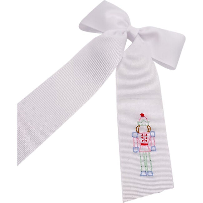 White Nutcracker Bow - Small