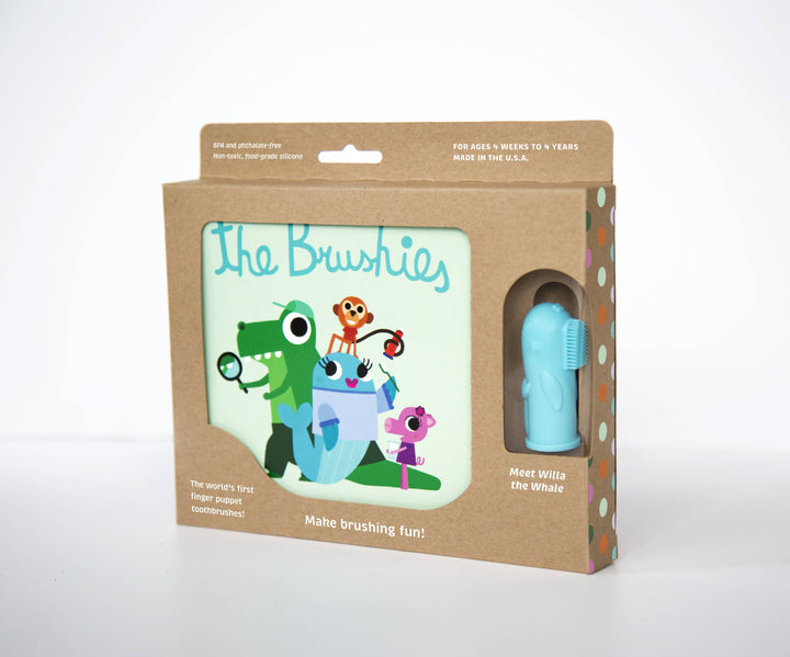 Chomps the Dino Brushie & Book Set