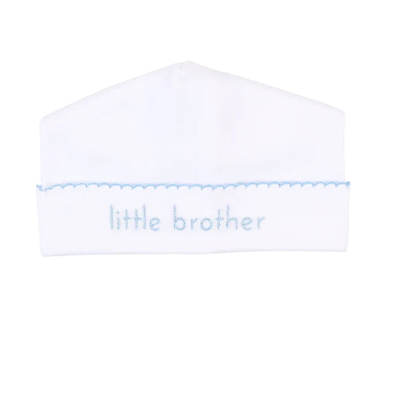 Little Brother Blue Embroidered Hat