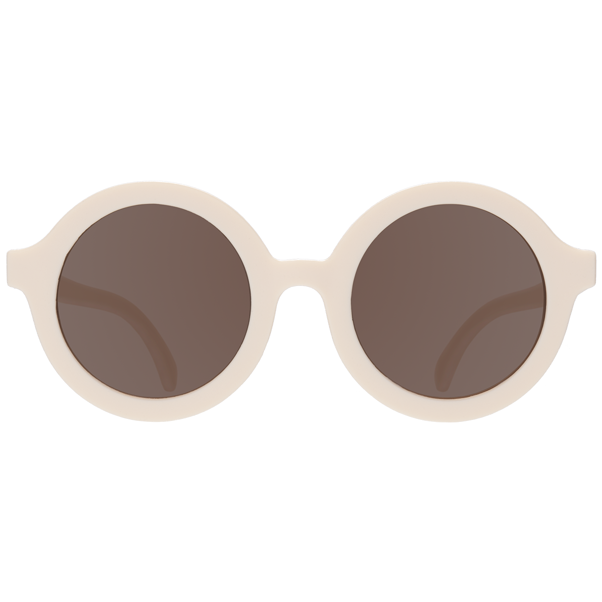 Euro Round Sweet Cream Sunglasses with Amber lens